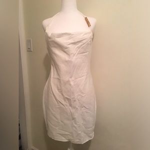 Zara White Mini Summer Dress, Size Large, NWT
